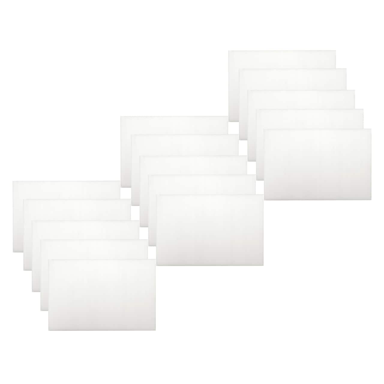 15 Pack: 20" x 30" Transparent Plastic Corrugated Board by Creatology™